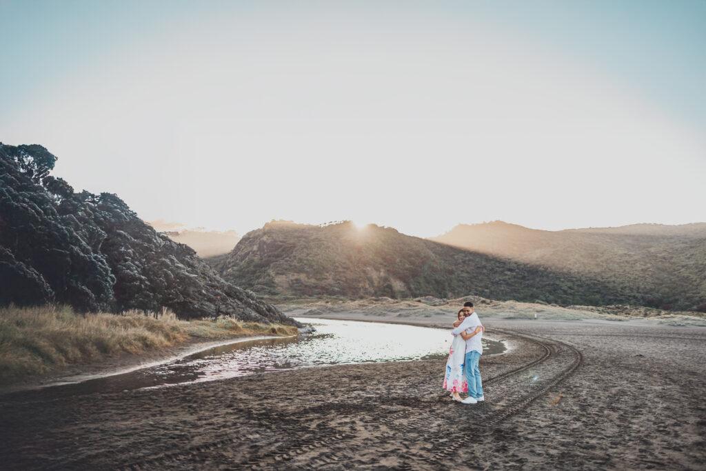 Cinematic Auckland wedding photographer — intimate couple portrait by Illest Productions