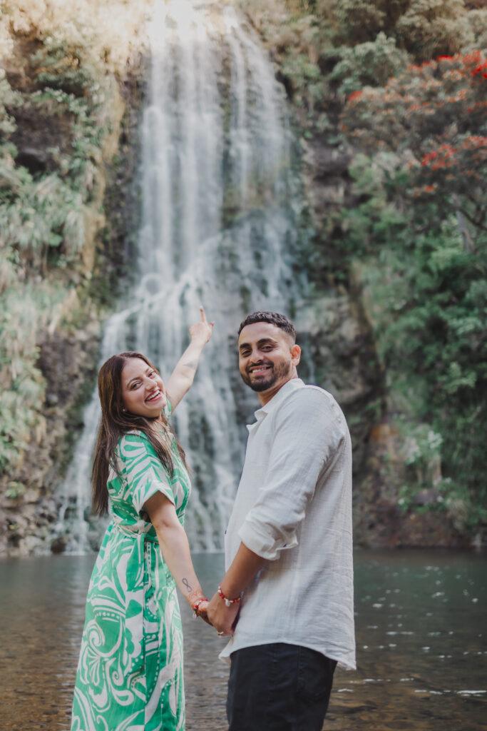 Arshdeep and Harpreet pre-wedding shoot at Karekare Falls Auckland